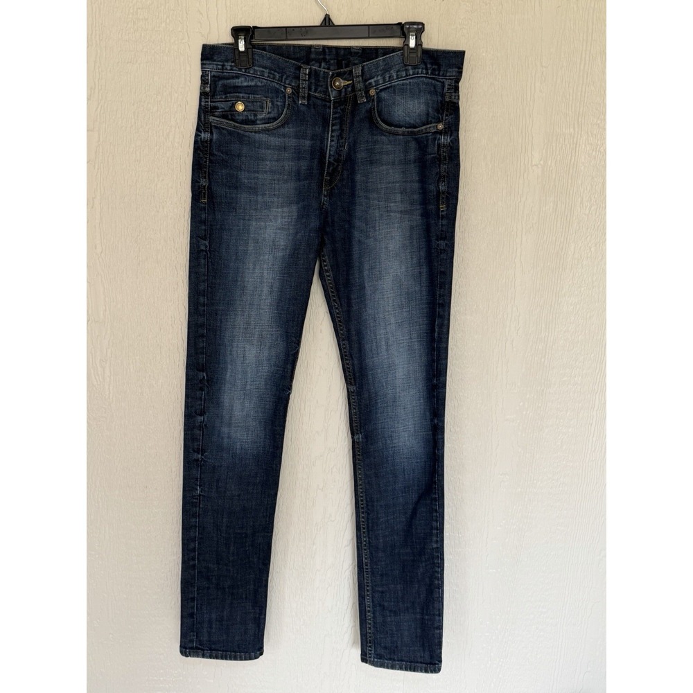 Roark Revival Hwy 133 Slim Straight Dark Blue Wash Size 31, Clean Urban‎